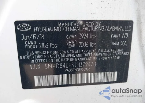 2018 Hyundai Elantra Sel from USA, damaged, VIN 5NPD84LF3JH379470